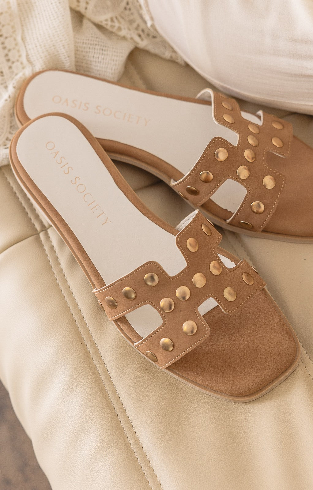 The Evelynne Studded Sandals