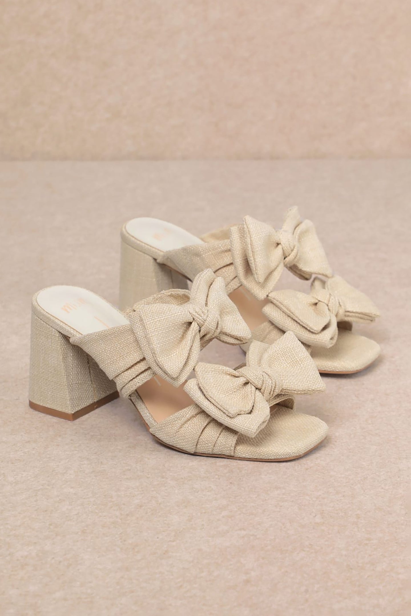 Young Wild & Free Double Bow Strap Heels