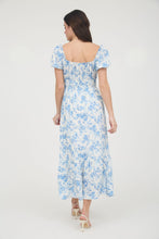 Load image into Gallery viewer, Breakthrough Floral Balloon Sleeve Midi Dress