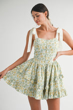 Load image into Gallery viewer, Little Bit Of Sunshine Floral Mini Dress