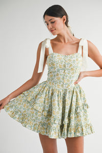 Little Bit Of Sunshine Floral Mini Dress