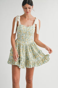 Little Bit Of Sunshine Floral Mini Dress