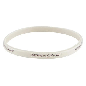 Sisters in Christ Silicone Bracelet Set