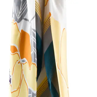 Scrunchie Scarf in Teal & Yellow Floral