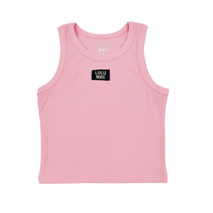 Lulu Mac DD Solid Light Pink Tank Tops