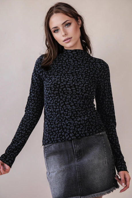 This Time Of Year Leopard & Stone Fitted Top