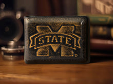 Load image into Gallery viewer, Mississippi State Bulldogs Burnished Leather Money Clip