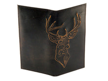 Load image into Gallery viewer, Buck Burnished Leather Secretary Wallet