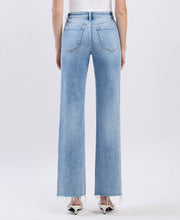 Load image into Gallery viewer, Glorietta High Rise Distressed Slime Wide Leg Jeans