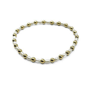 Erin Gray 4mm Montauk 14k Gold & Pearl Bracelet