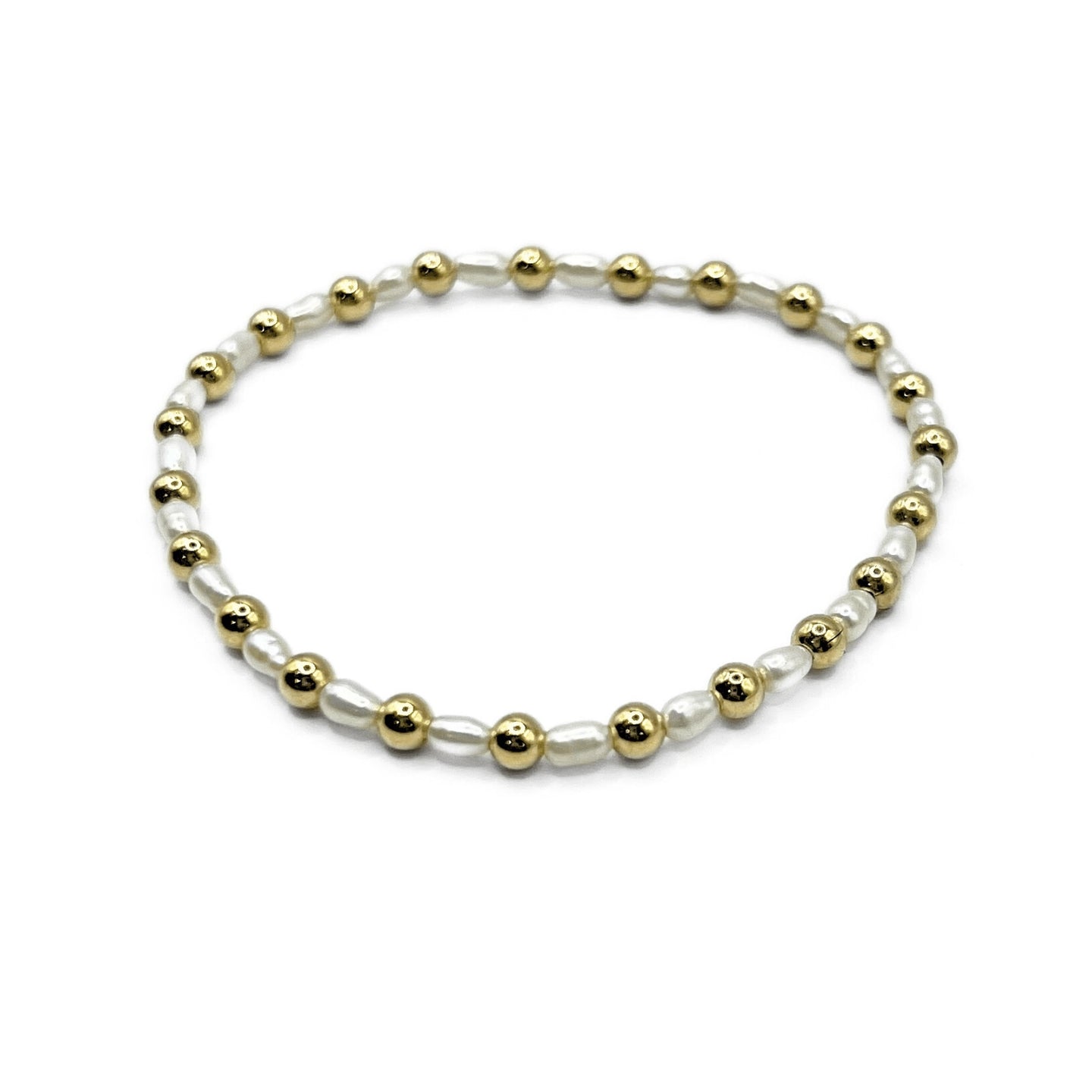 Erin Gray 4mm Montauk 14k Gold & Pearl Bracelet