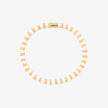 Load image into Gallery viewer, Puravida Sandalwood Seascape Vinyl Disc Stretch Bracelet