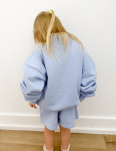Load image into Gallery viewer, Lulu Mac Youth Terry LS Top in Light Blue