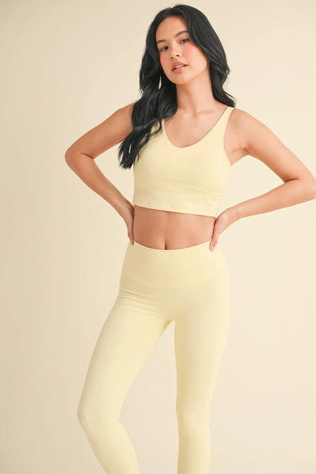 Something Like That Aligned Performance Tank in Lemon