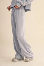 Load image into Gallery viewer, Just Because Soft Air Scuba Wide Leg Pants in Blue