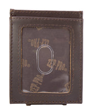Load image into Gallery viewer, Ole Miss Rebels Magnetic Front Pocket Old School Camo Leather Wallet: Brown/Tan