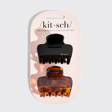 Load image into Gallery viewer, Kitsch Recycled Plastic Medium Puffy Claw Clips 2pc Set