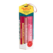 Load image into Gallery viewer, Holiday Mistletoe Kiss Pink Gift Set, 3 Pack Lip Care