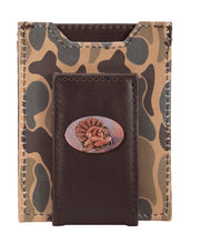 Load image into Gallery viewer, Turkey Magnetic Front Pocket Old School Camo  Wallet: Brown/Tan