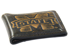 Load image into Gallery viewer, Mississippi State Bulldogs Burnished Leather Money Clip
