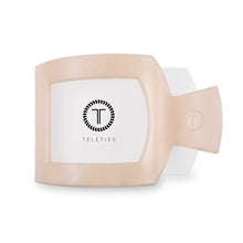 Load image into Gallery viewer, Teleties Small Flat Square Clip Almond Beige