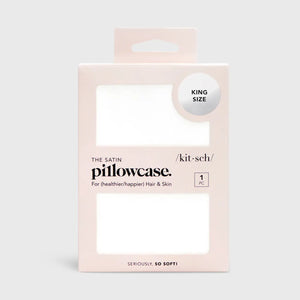 Kitsch Ivory Satin Pillowcase King
