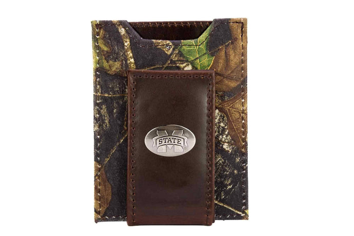Mississippi State Mossy Oak Wallets:Slim Front Pocket