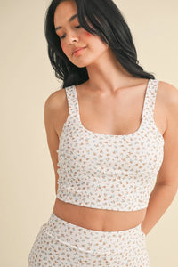 Summer Days Ditsy Floral Cropped Tank