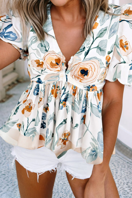 Headed Home To You Floral Top