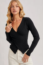 Load image into Gallery viewer, Happy Day V-Neck Wrap Knit Sweater Top