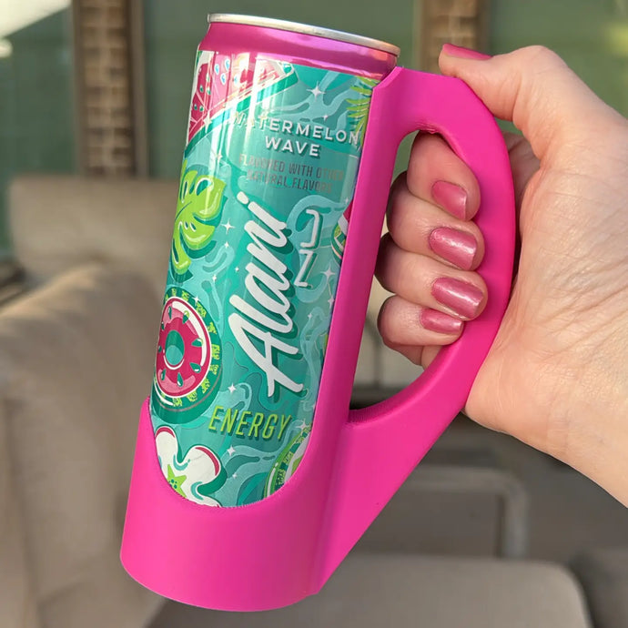 Skinny Can Handle Holder in Magenta