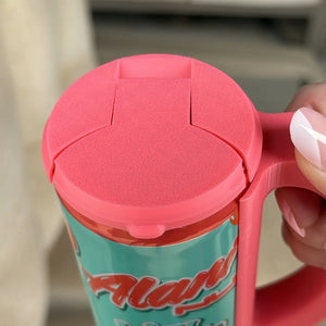 Skinny Can Lid in Neon Pink
