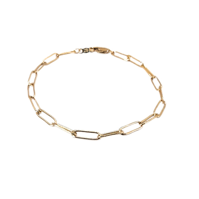Erin Gray Essential Petite Paperclip Links Bracelet