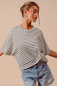 Train Wreck Stripe Knit Top