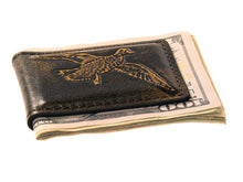 Load image into Gallery viewer, Mallard Burnished Leather Money Clip
