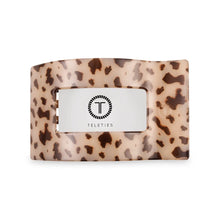 Load image into Gallery viewer, Teleties Medium Flat Rectangle Clip Blonde Tortoise