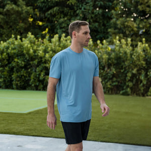 Burlebo Go To SS Tee in Steel Blue
