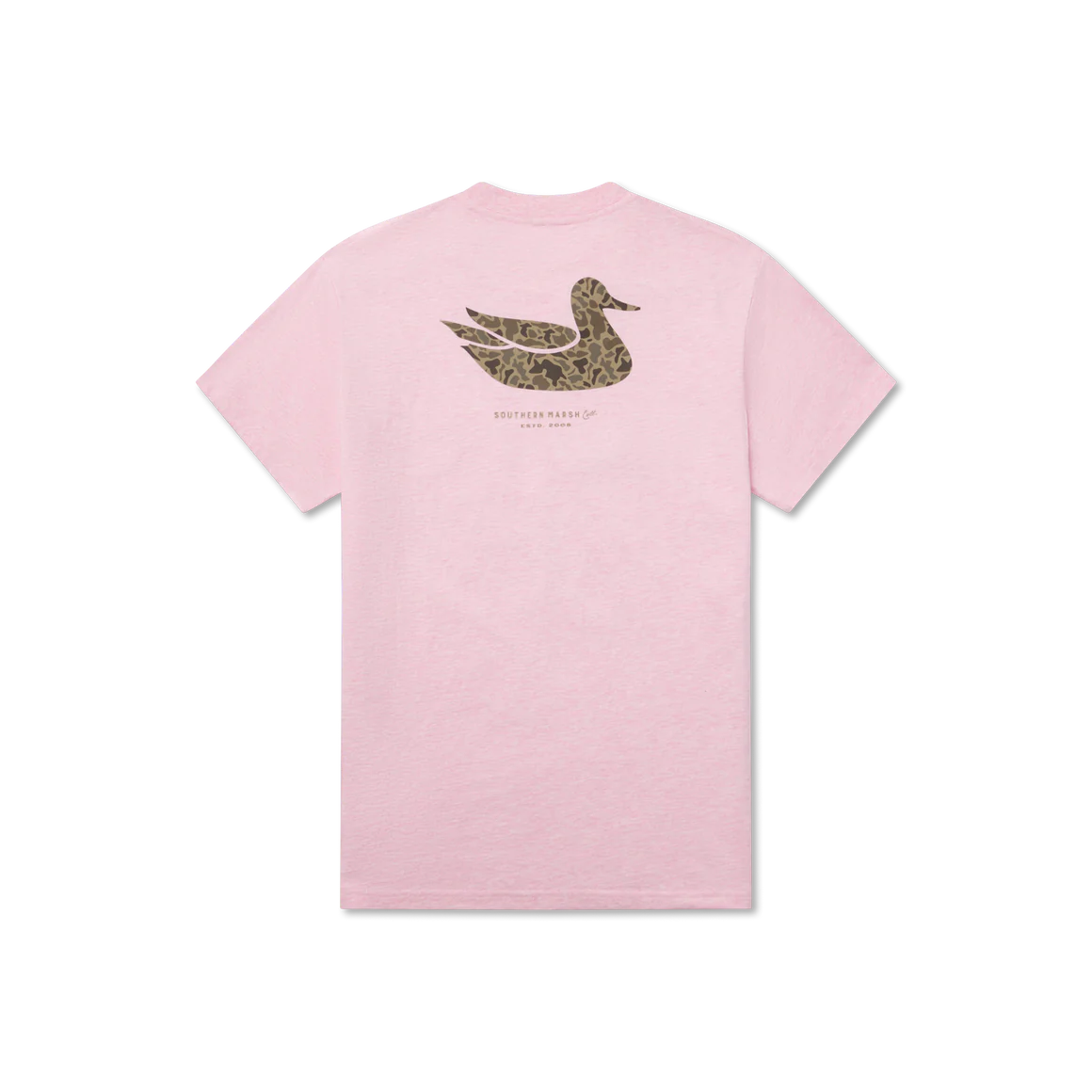 Southern Marsh Duck Originals Camo SS Tee in Washed Pink