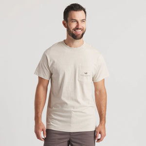Southern Marsh Vintage Camo Duck Decoy SS Tee in Washed Oatmeal