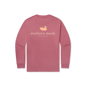 Southern Marsh Authentic LS Tee in Mulberry