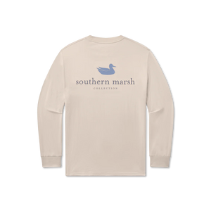 Southern Marsh Authentic LS Tee in Oatmeal