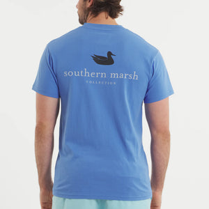 Southern Marsh Authentic SS Tee in French Blue