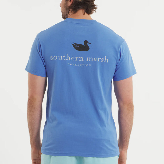 Southern Marsh Authentic SS Tee in French Blue