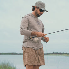 Load image into Gallery viewer, Southern Marsh Men's Billfish Lined Performance Shorts in Brown