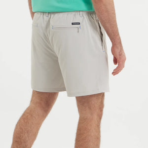 Southern Marsh Men's Billfish Lined Performance Shorts Light Gray