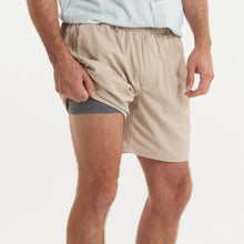 Load image into Gallery viewer, Southern Marsh Men's Billfish Lined Performance Shorts in Classic Khaki