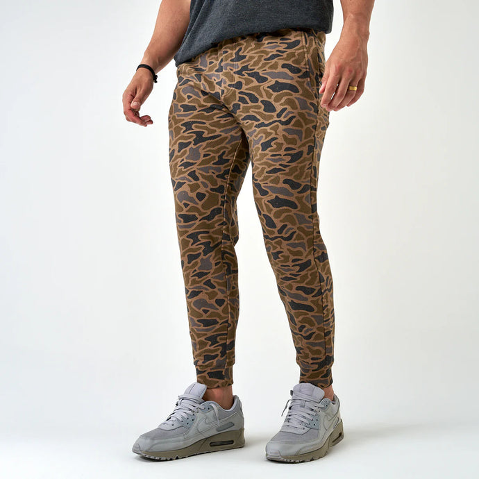 Burlebo Fleece Joggers in Gauge Camo