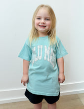 Load image into Gallery viewer, Lulu Mac YOUTH Camo Logo SS Tee in Chalky Mint