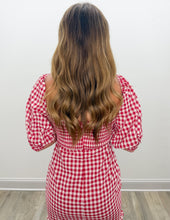 Load image into Gallery viewer, I Dance Gingham Off The Shoulder Mini Dress
