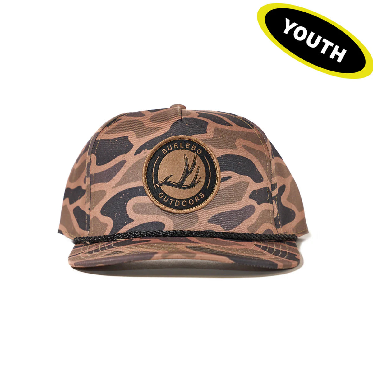 Burlebo Youth Cap Antler Patch in Gauge Camo